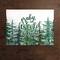 Winter Watercolor Pine Forest Poly Twill Placemat